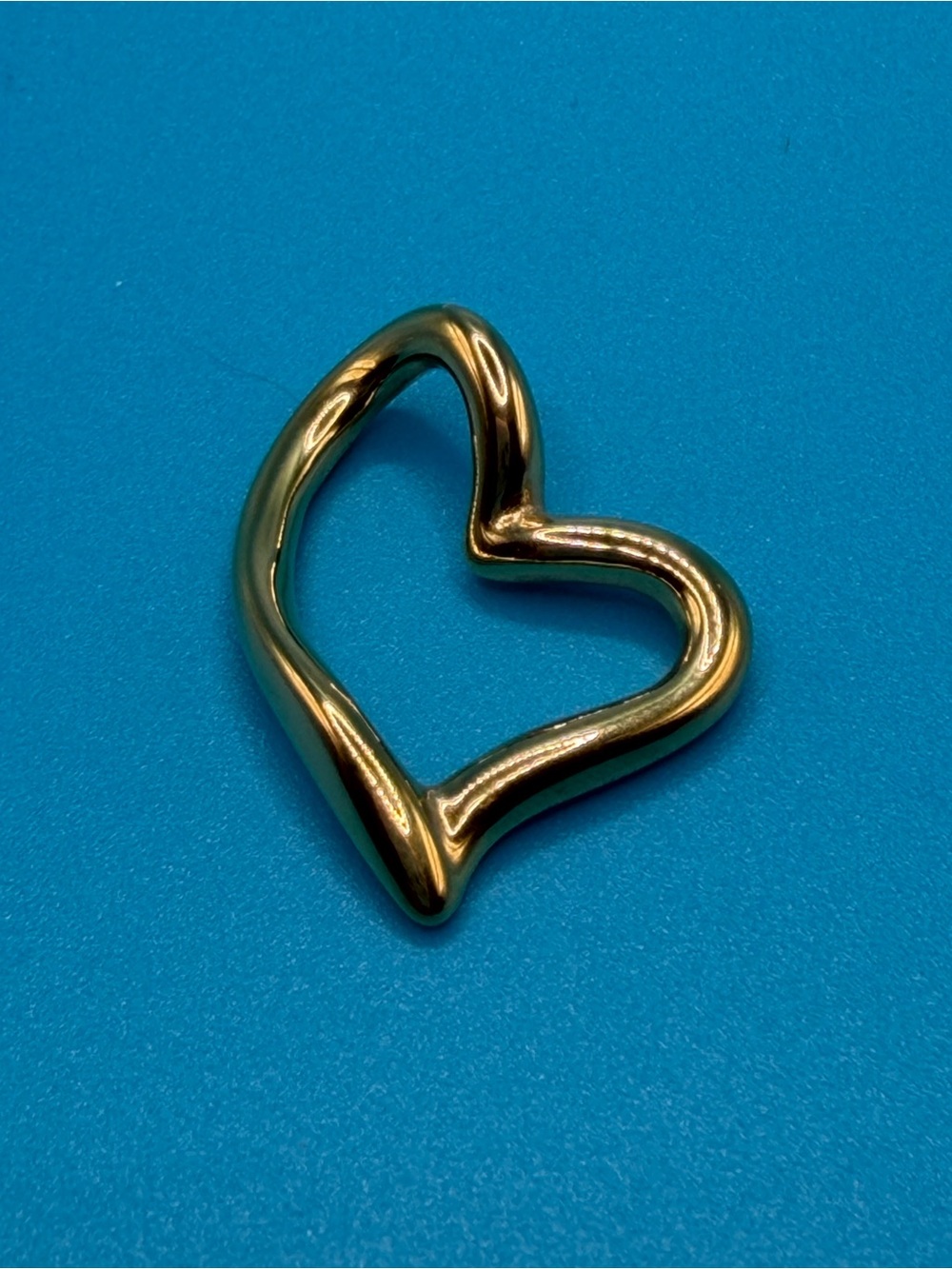 Gold Heart-Shaped Metal Pendant